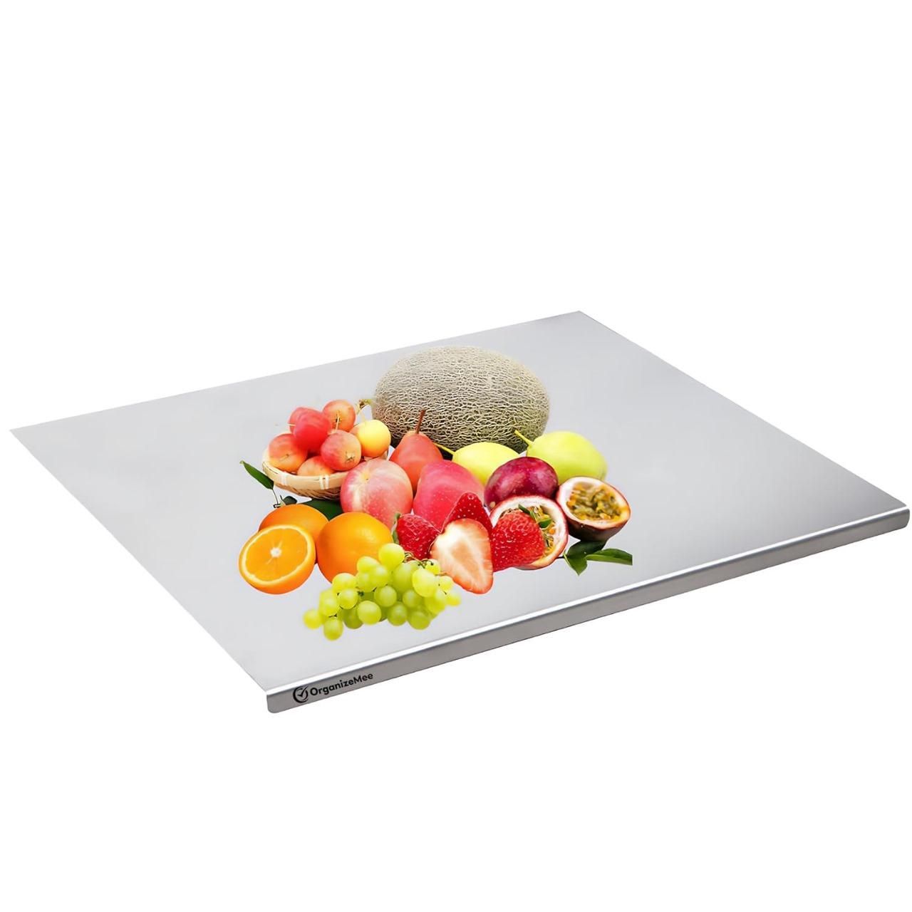 Scratch Less Stainless Steel Kitchen Chopping Board 41 x 31 Cm (Big Size) 306 Food Grade Steel