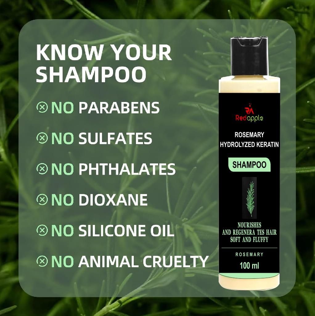 Rosemary Hydrolyzed Keratin Shampoo (BUY 1 GET 1 FREE)