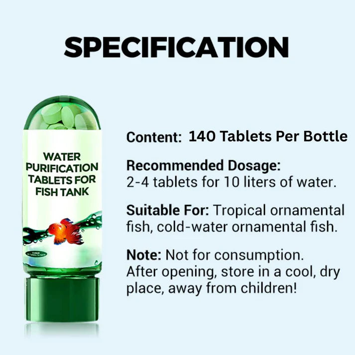 Water Purification Tablets For Fish Tank
