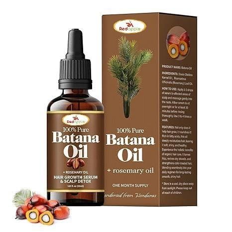 Batana + Rosemary Hair Growth Oil & Serum Combo | Controls Hair Fall, Boosts Growth & Adds Shine | Buy 1 Get 1 Free