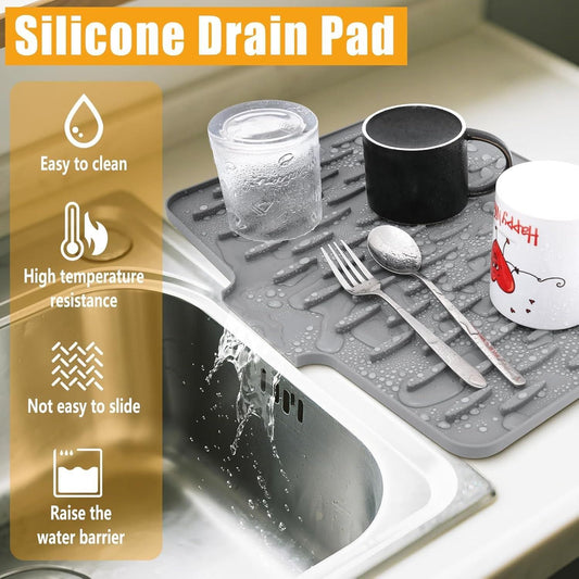 Kitchen Counter Dish Drying Mat