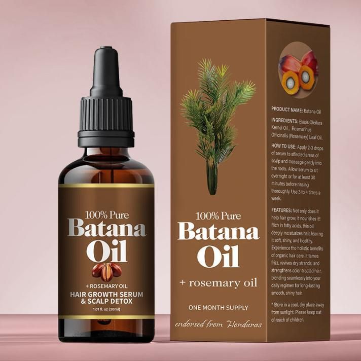 Batana + Rosemary Hair Growth Oil & Serum Combo | Controls Hair Fall, Boosts Growth & Adds Shine | Buy 1 Get 1 Free