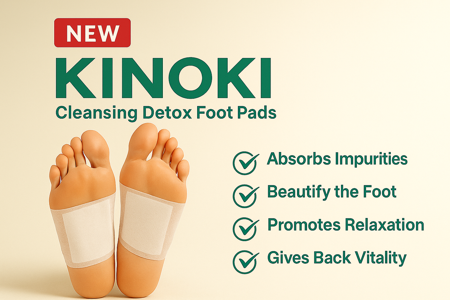 Kinoki Detox Foot Pads – Natural Body Cleanser