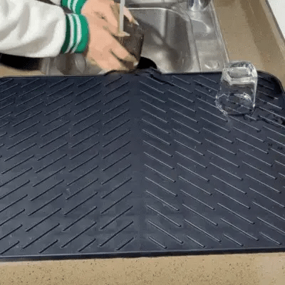 Kitchen Counter Dish Drying Mat